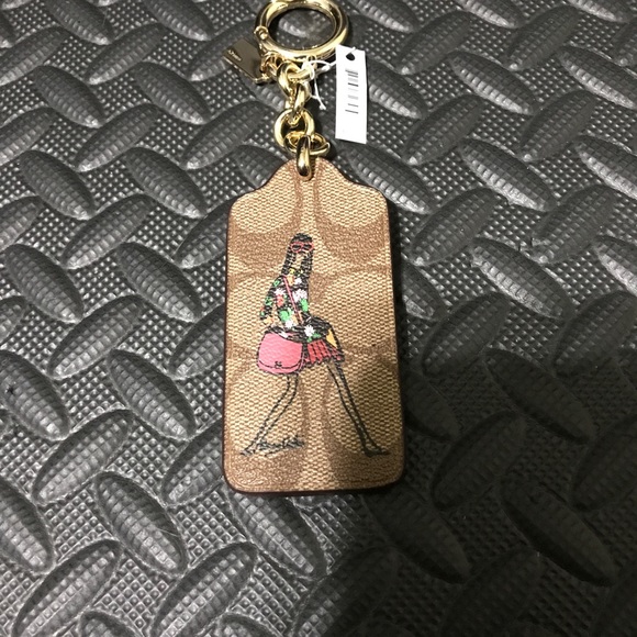 Coach | Accessories | Coach Key Fob Chain Ring Brown New | Poshmark